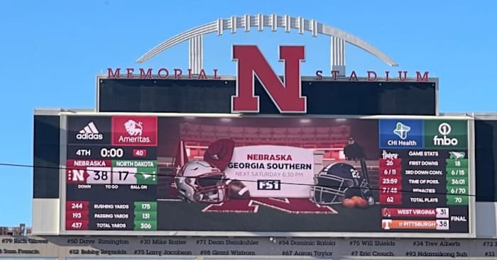 Nebraska 38, North Dakota 17